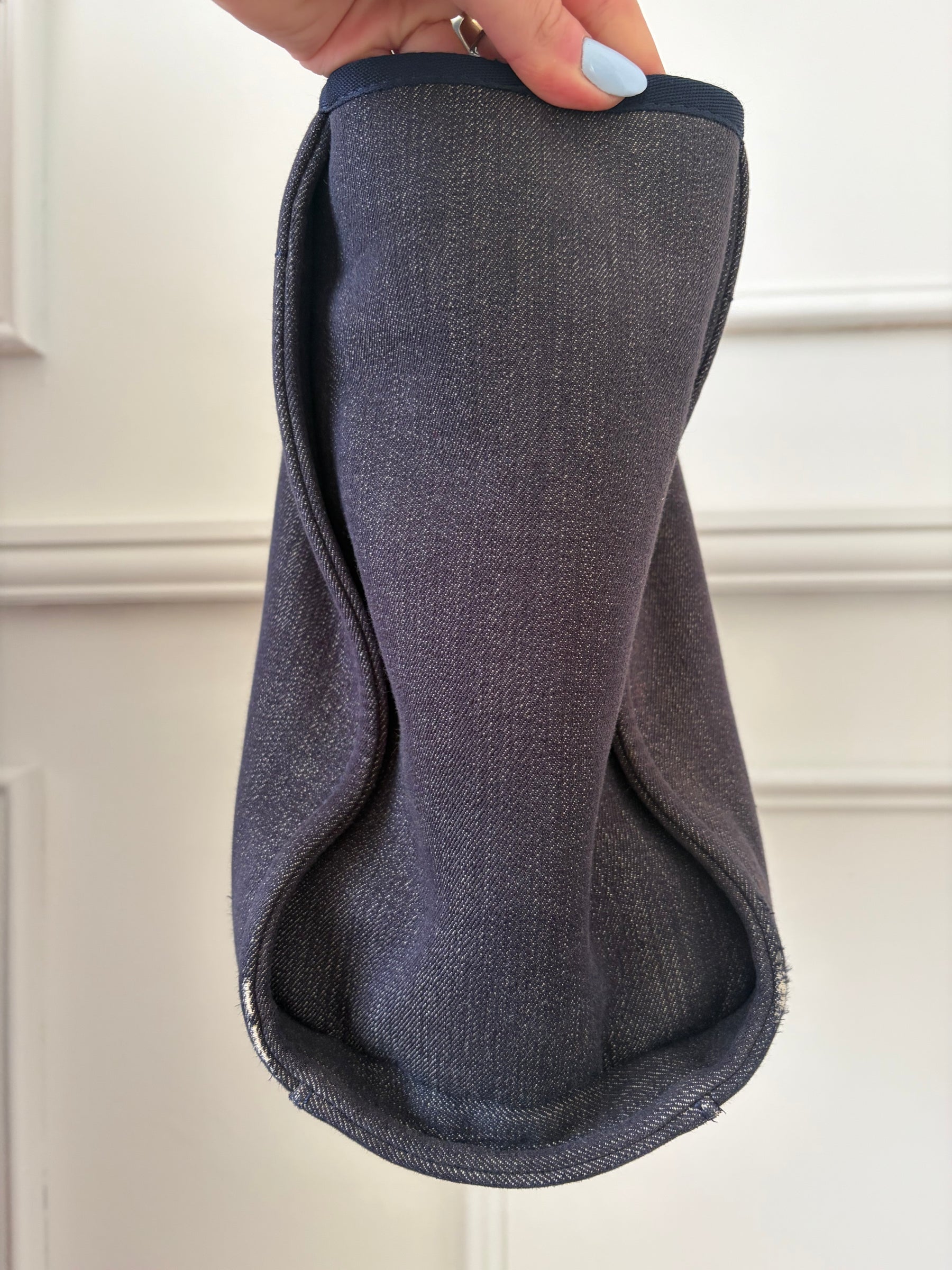 Chanel Navy Canvas Deauville Tote