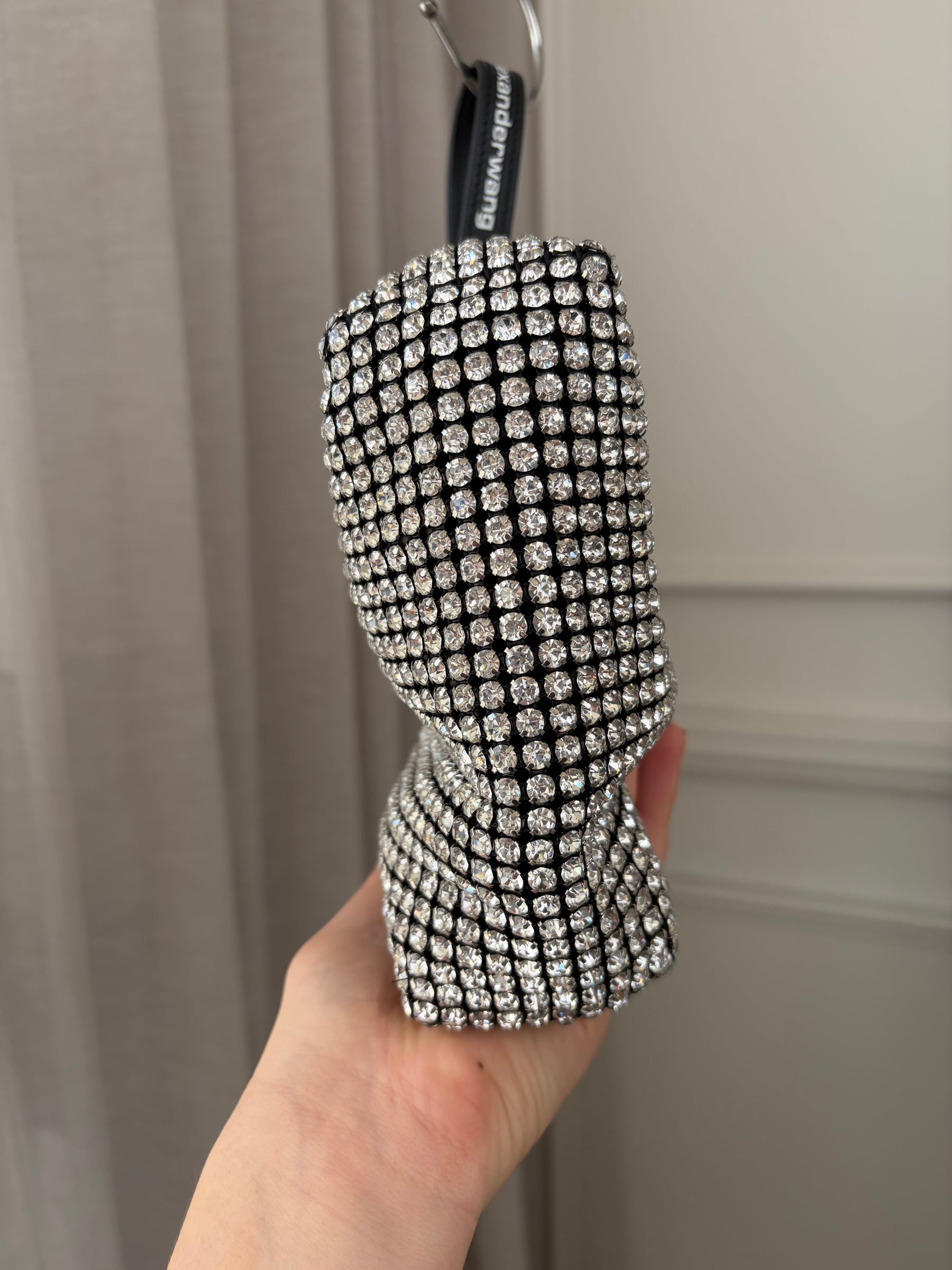 Alexander Wang Black and Crystal Mini Bag