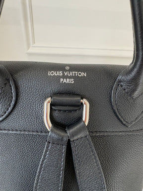 Louis Vuitton Black Leather LockMe Backpack