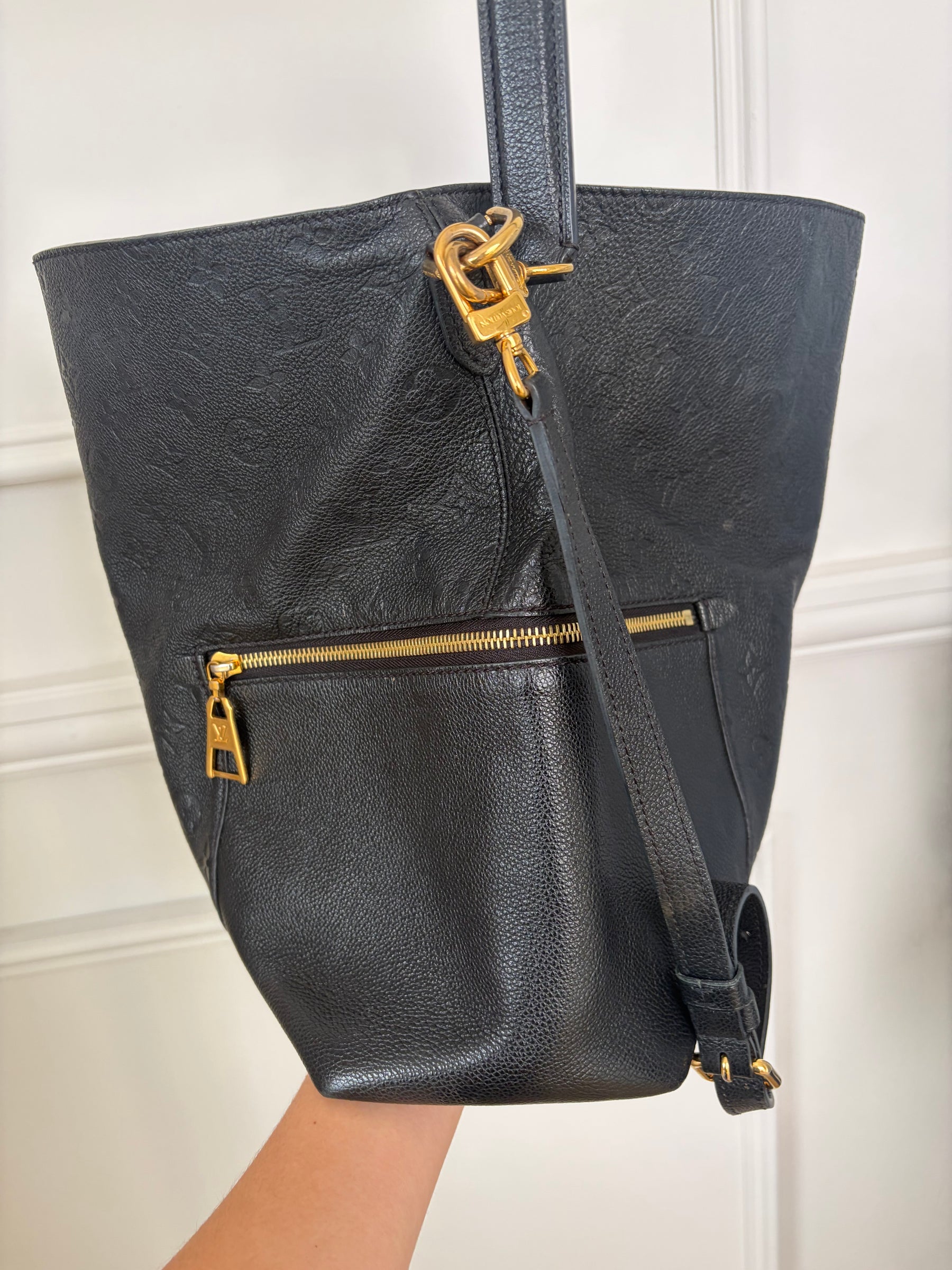Louis Vuitton Melie Monogram Empreinte Leather Hobo Bag