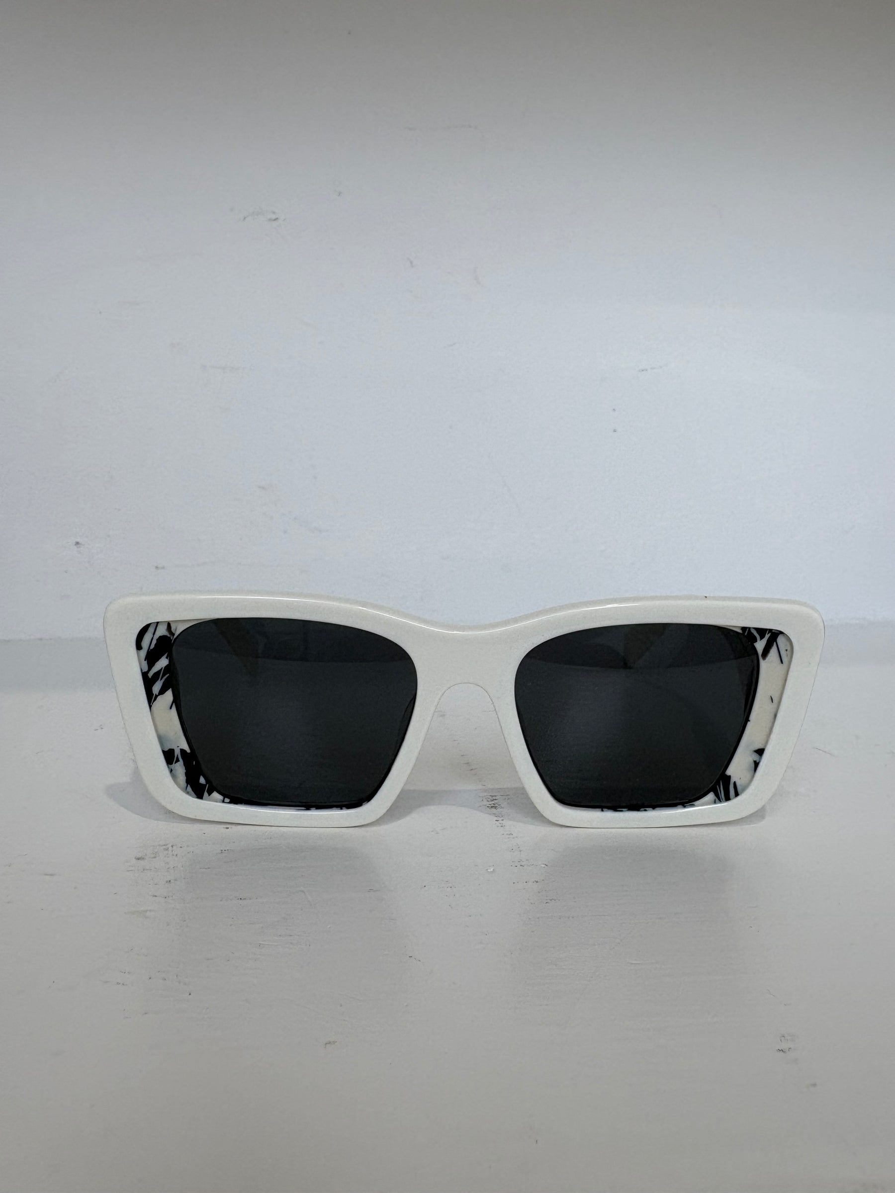 Prada White Cat Eye Sunglasses