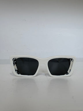 Prada White Cat Eye Sunglasses