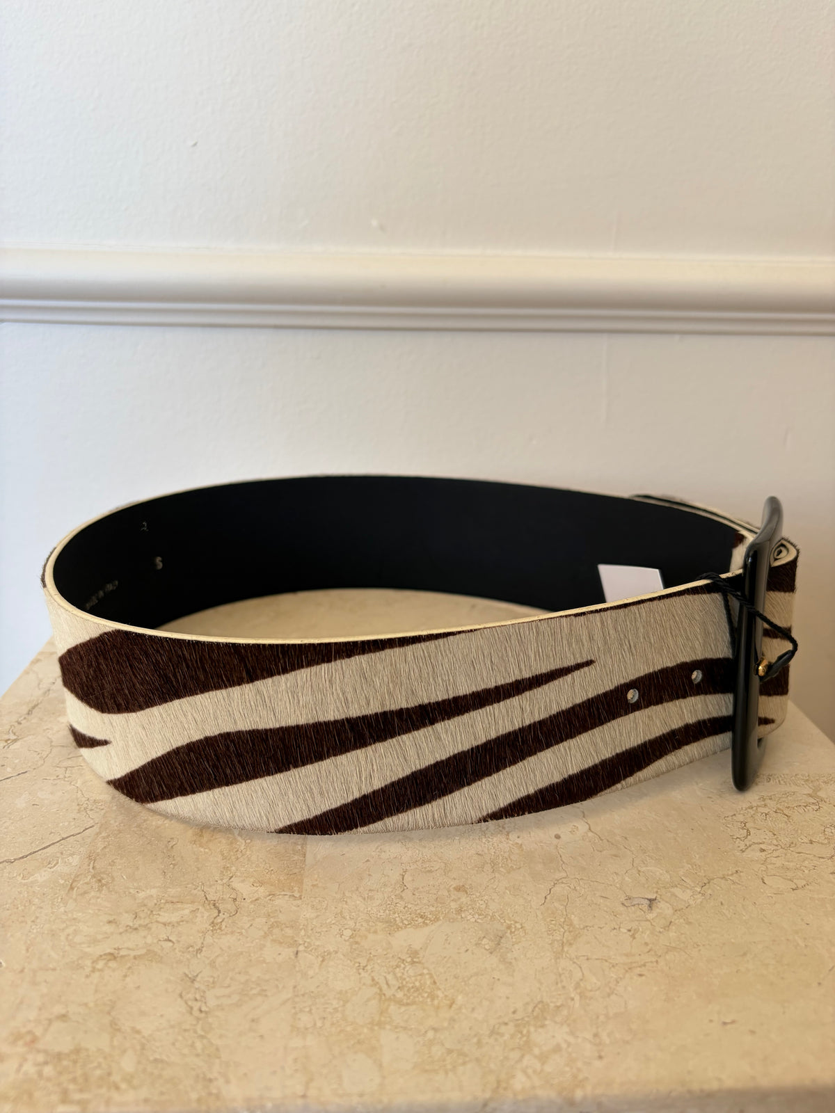 Weekend Max Mara Pony Hair animal Print Belt