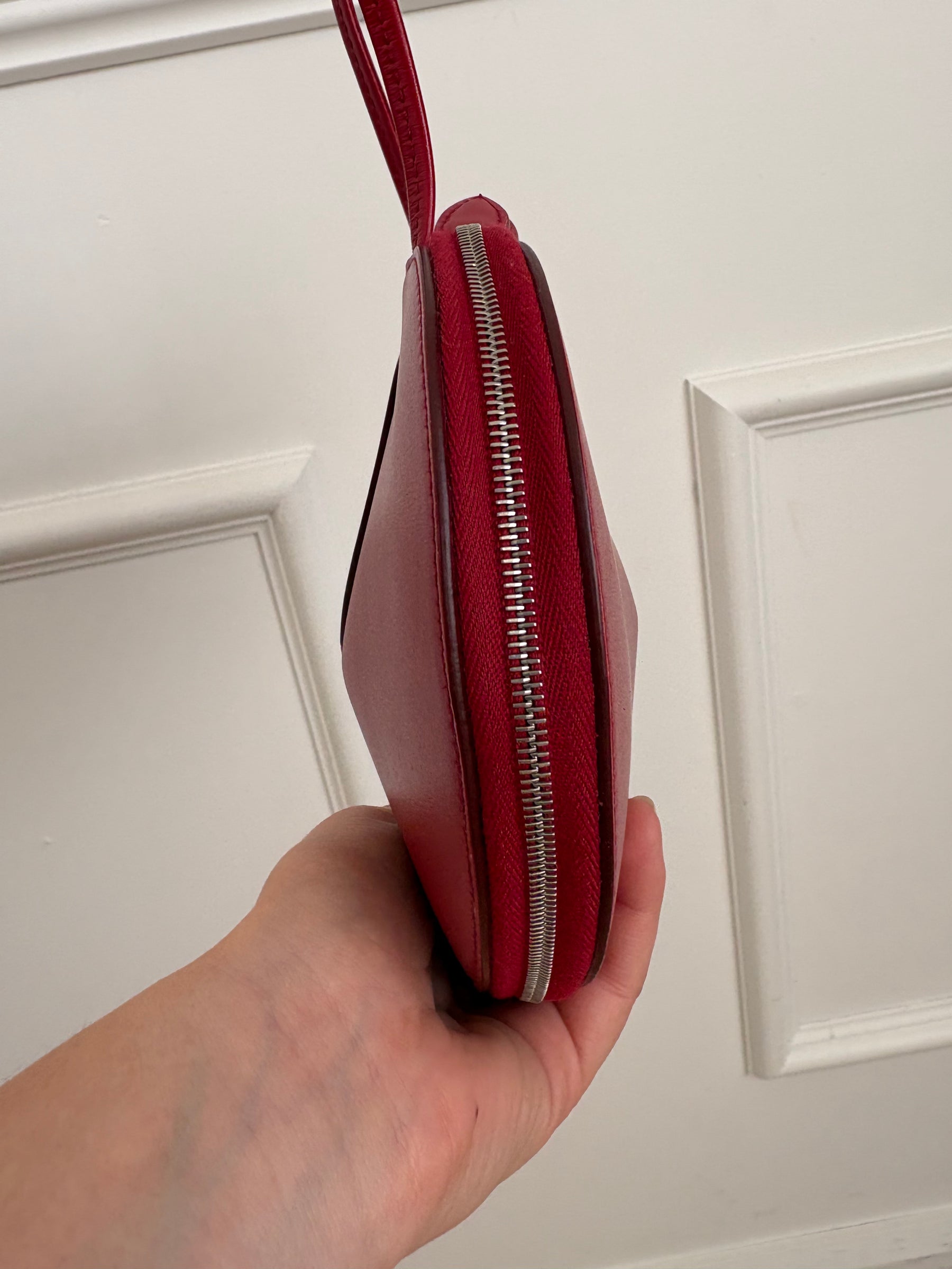 Alaïa Red Leather Heart Bag