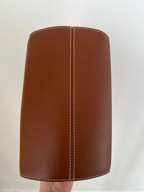 Vince Tan Leather and Suede Tote Bag