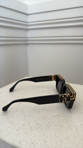 Louis Vuitton Black and Gold Millionaire Sunglasses
