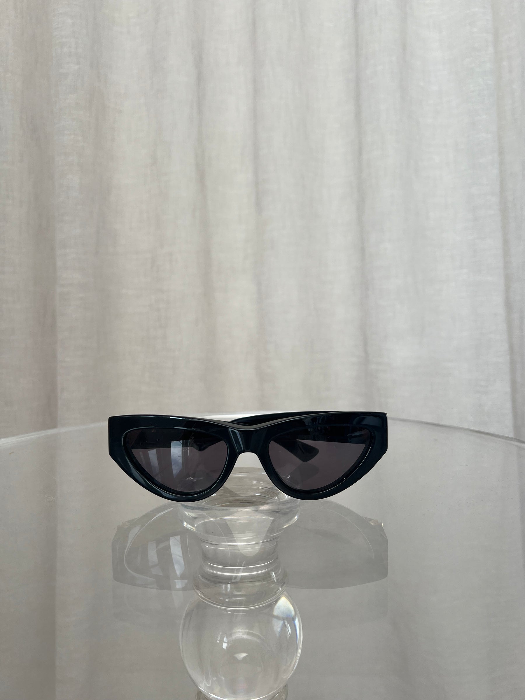 Bottega Veneta Black Cat Eye Sunglasses