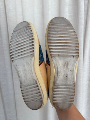 Louis Vuitton Blue Denim Monogram Sneakers, 38.5