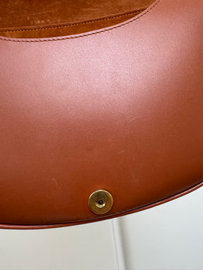 Dior Chestnut Leather Medium Bobby Bag