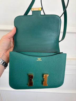 Hermès Constance 18 in Malachite Epsom Leather