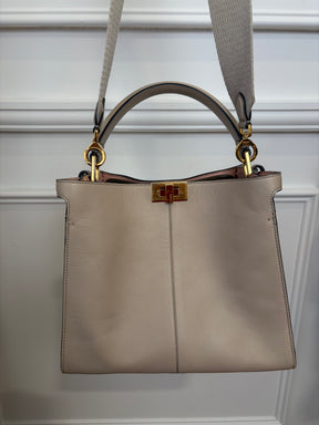 Fendi Stone Leather Peekaboo X-Lite Bag