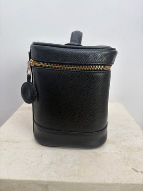 Chanel Black Caviar Leather Vanity Case