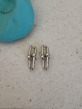 Tiffany & Co. Sterling Silver Large Link Earrings