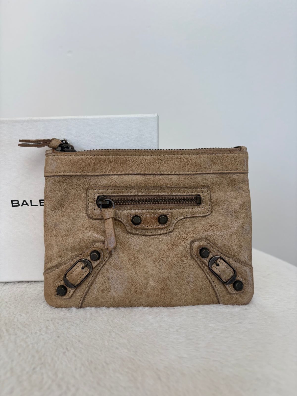 Balenciaga Wallet In Taupe