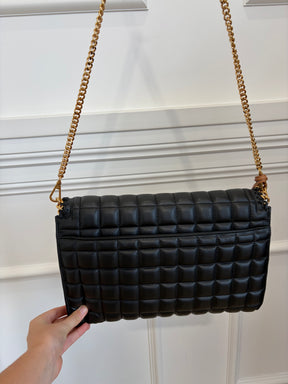 Stella McCartney Black Quilted Falabella Shoulder Bag
