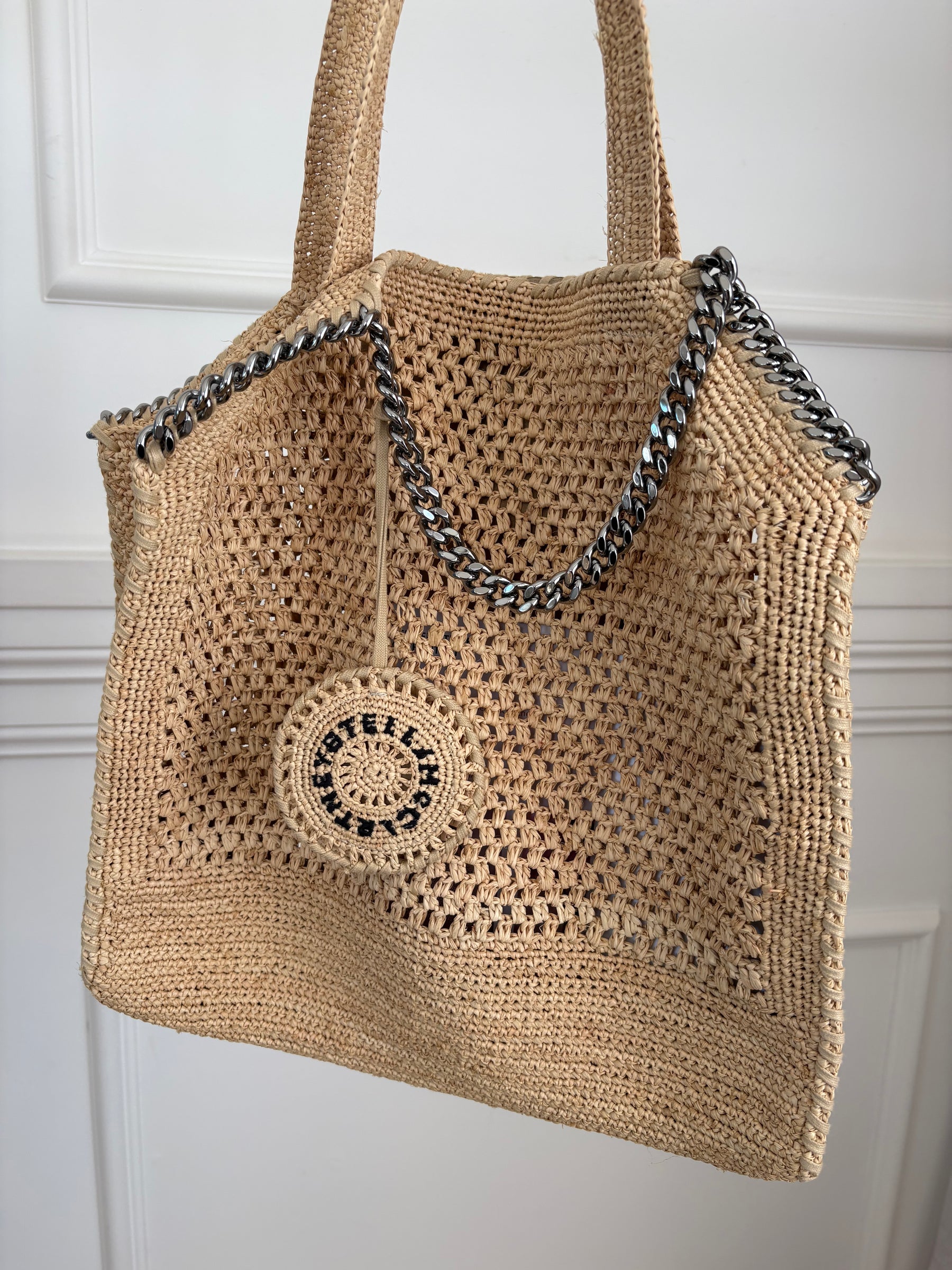 Stella McCartney Raffia Falabella Tote