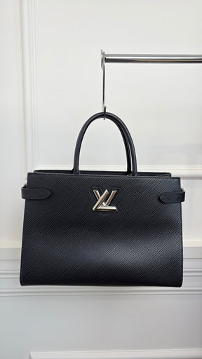 Louis Vuitton Black Epi Leather Twist Tote