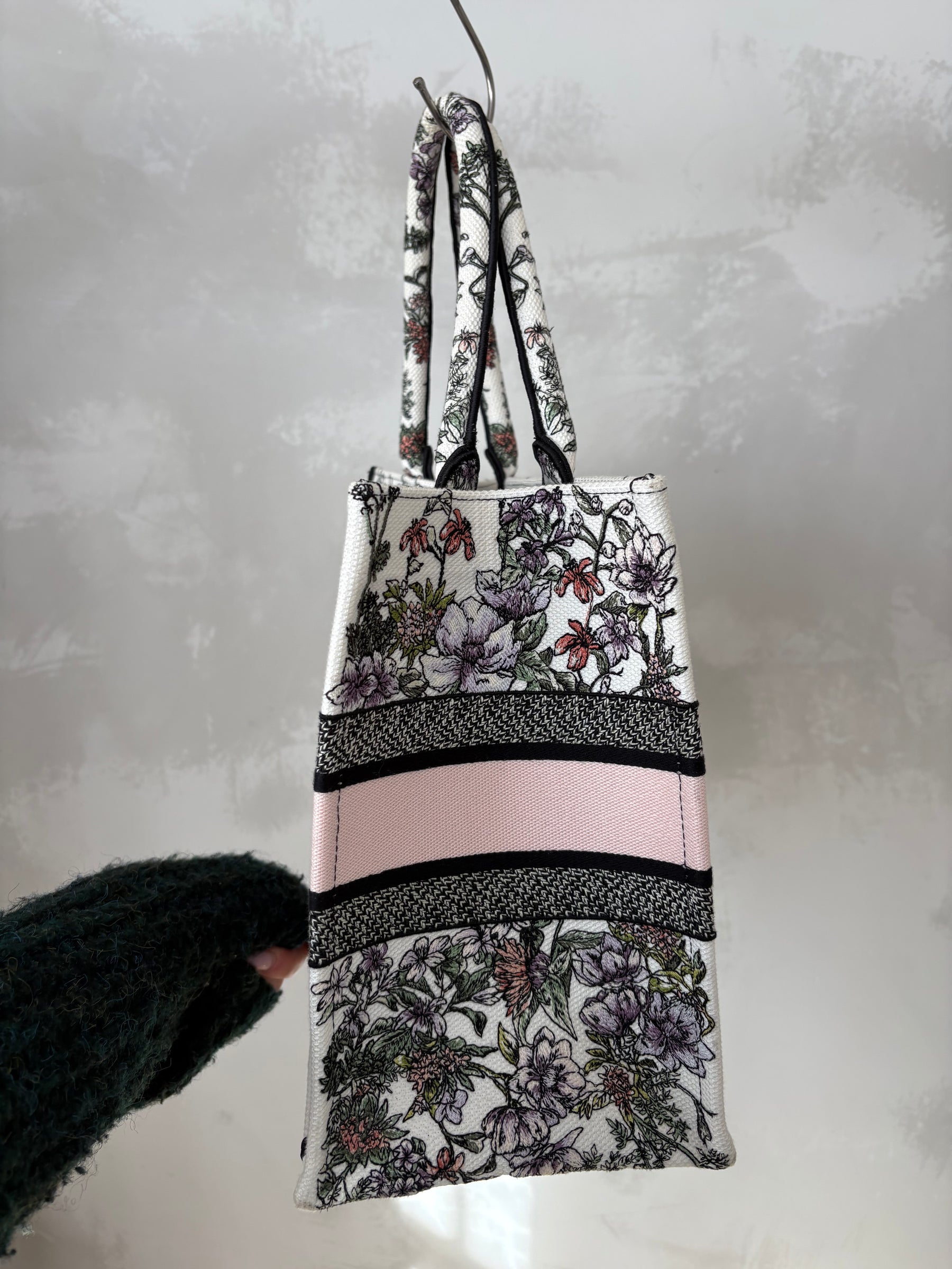 Dior Multicolour Embroidered Canvas Book Tote Medium