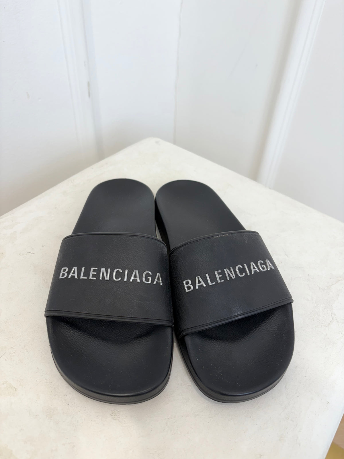 Balenciaga Pool Slides Black, 38