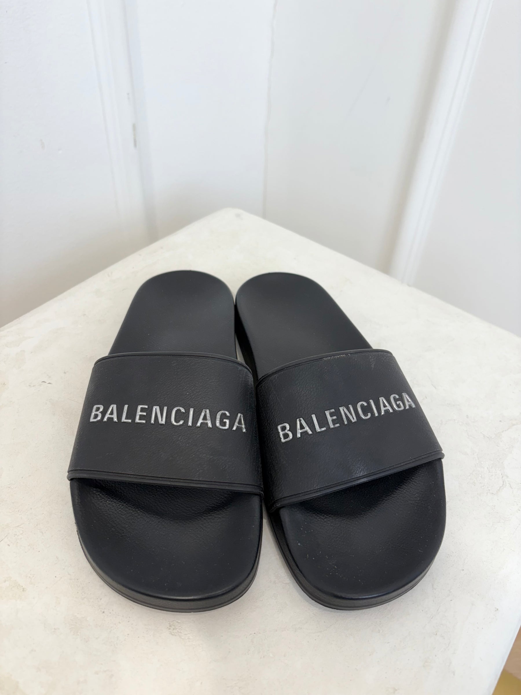 Balenciaga Pool Slides Black, 38