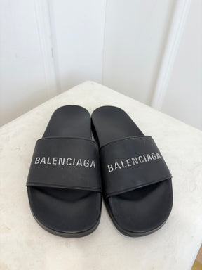 Balenciaga Pool Slides Black, 38