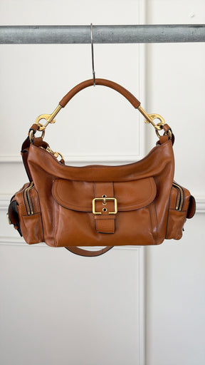 Chloé Medium Double Carry Bag In Clay Brown