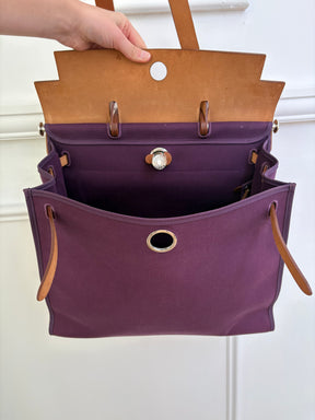 Hermès Purple Canvas Her Bag 39