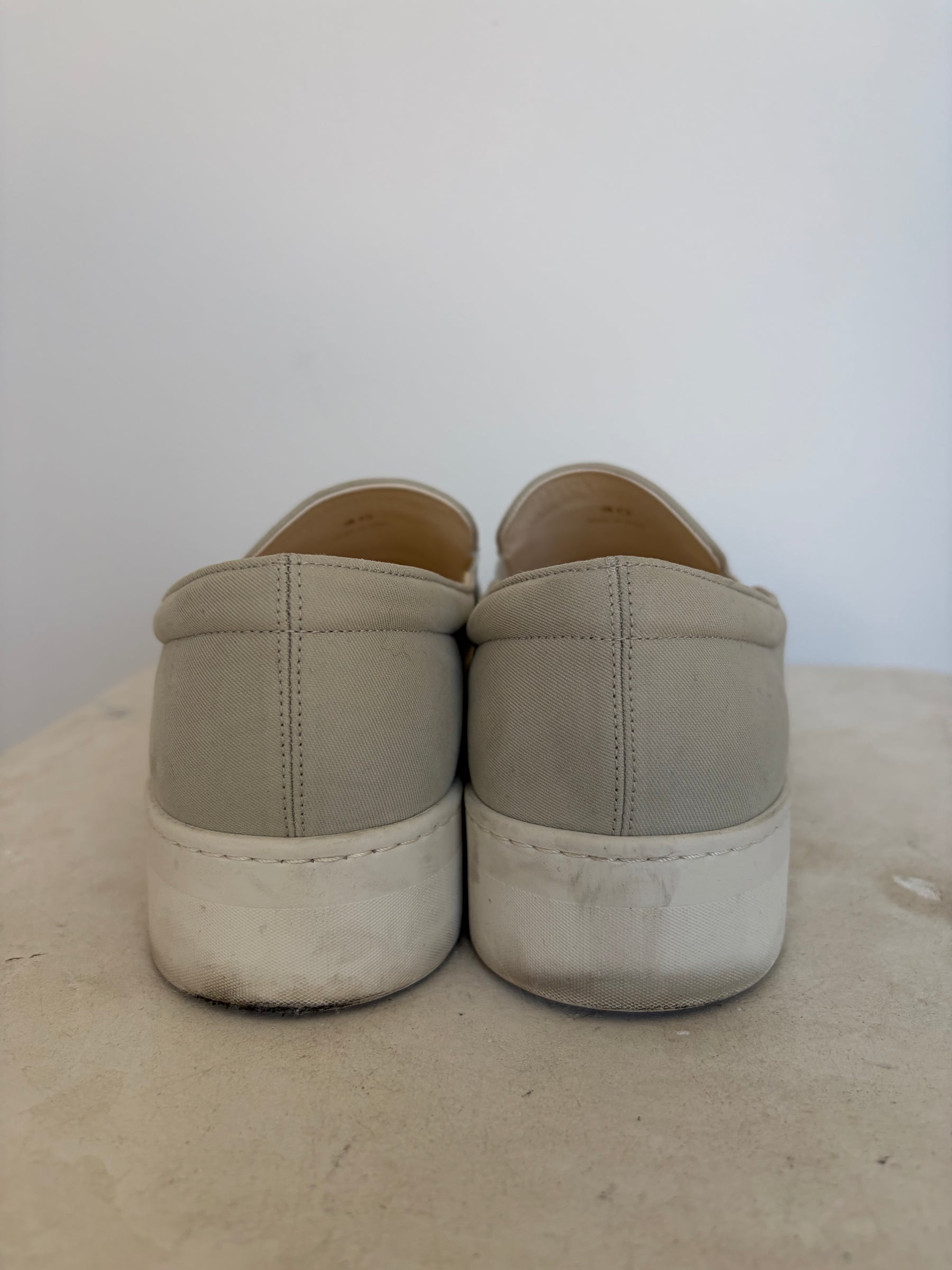 The Row Stone Canvas Slip On Sneaker, 40