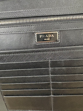 Prada Saffiano leather document holder