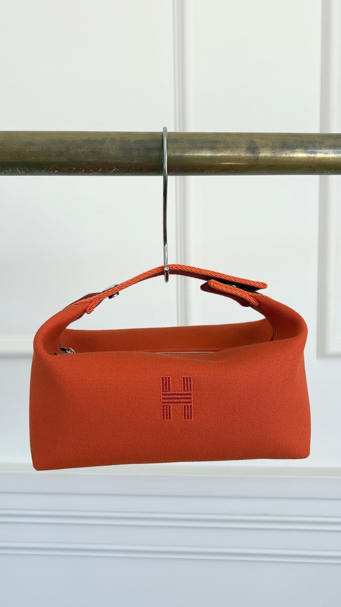 Hermès Orange Feu Small Bride-a-Brac Case