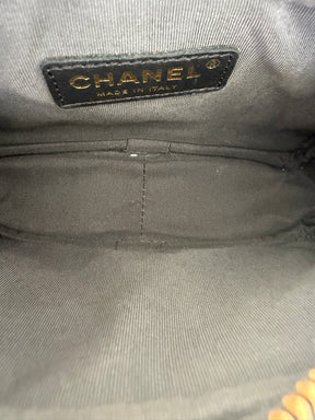 Chanel Black Grained Leather Mini Camera Bag