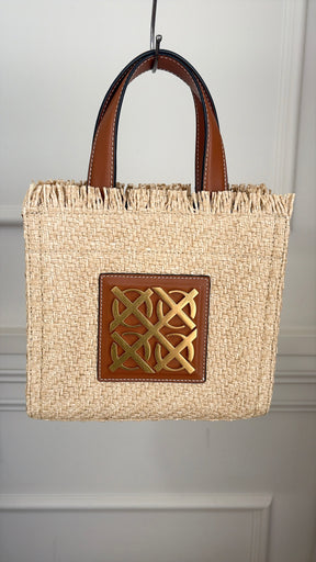 Oroton Raffia Mini Tote