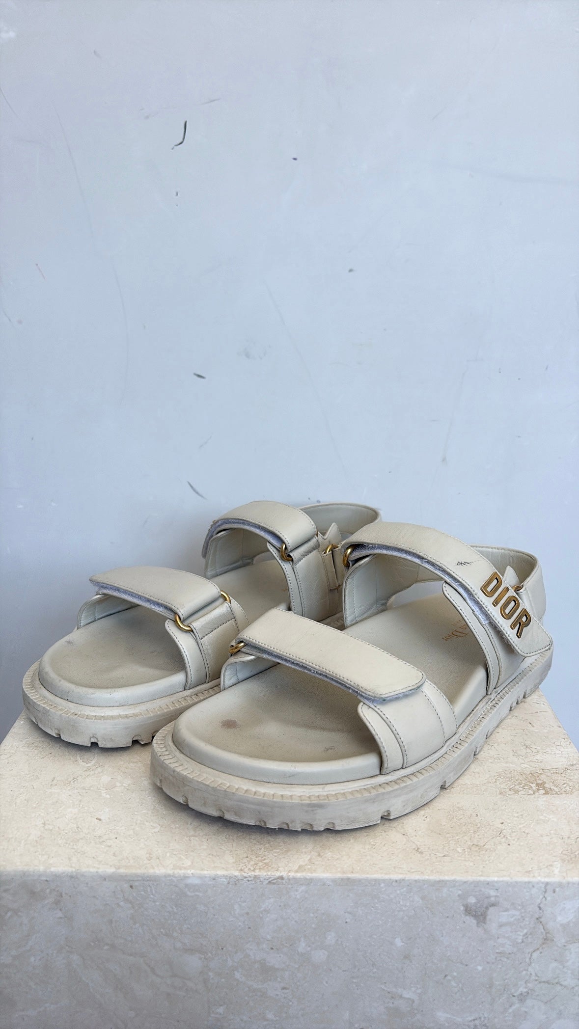 DIOR Dioract Sandals  In Cream, 41