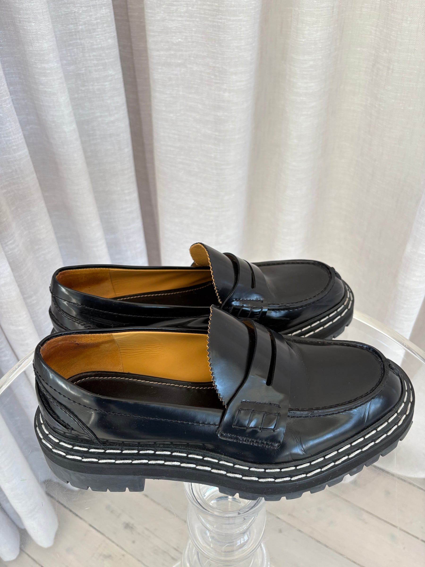 Proenza Schouler Black Chunky Loafer, 41
