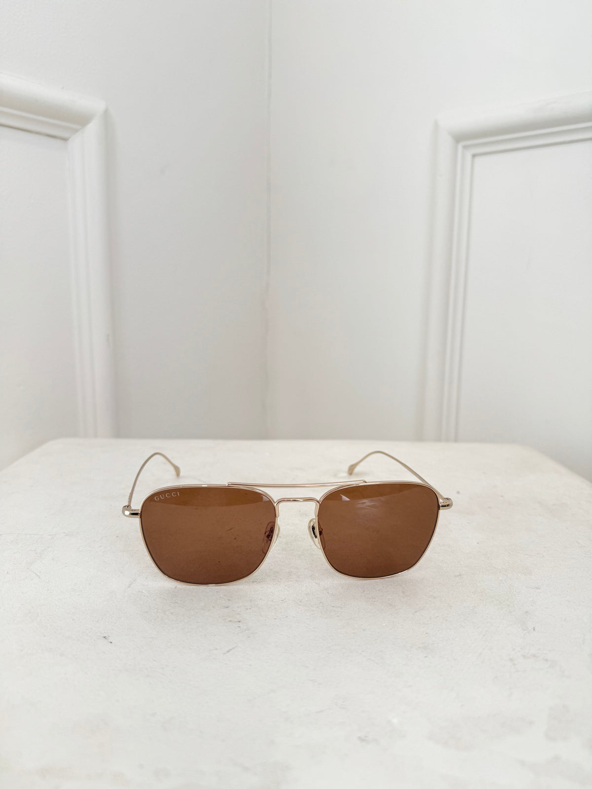 Gucci Gold Frame Aviator Sunglasses