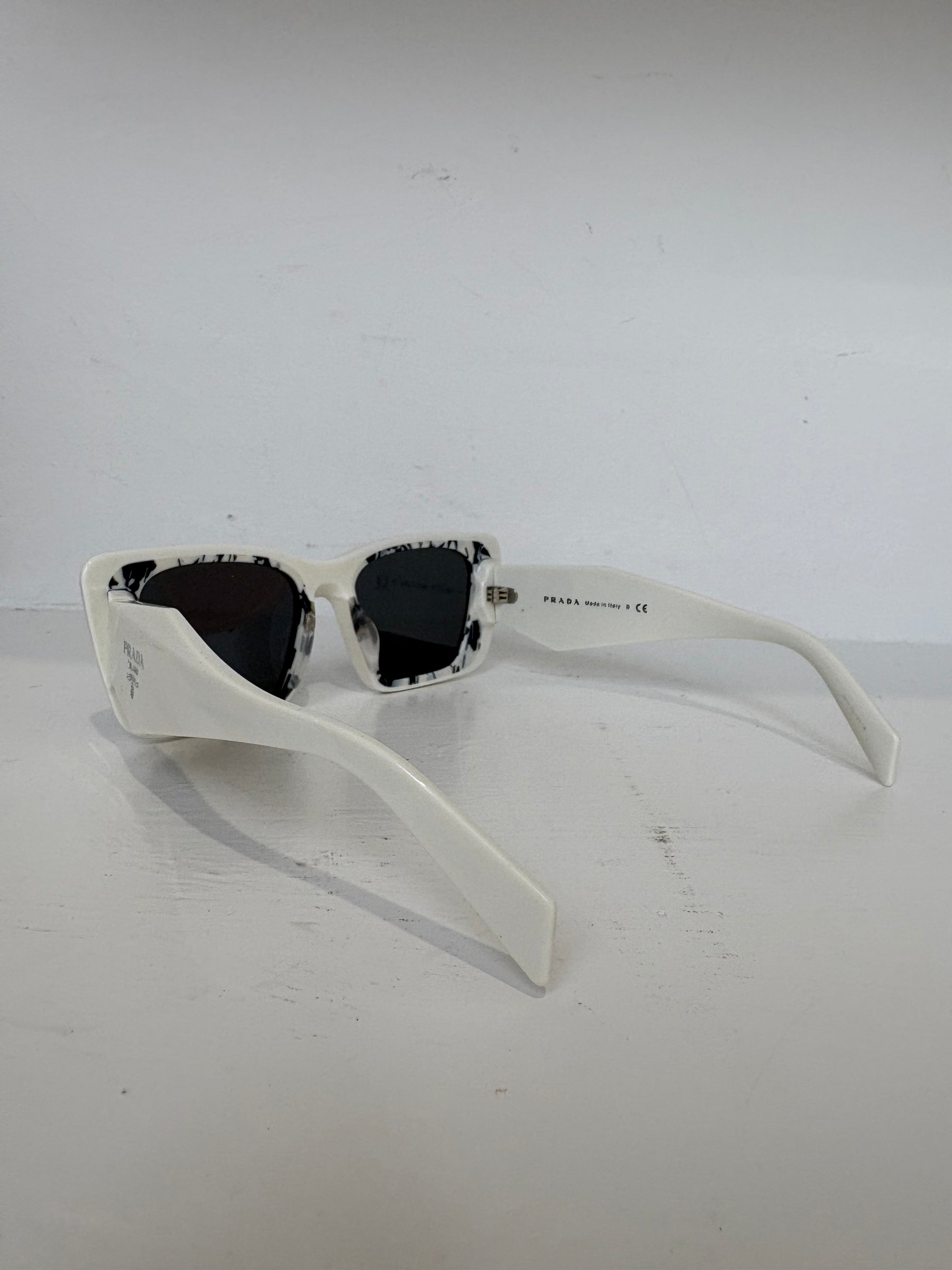 Prada White Cat Eye Sunglasses