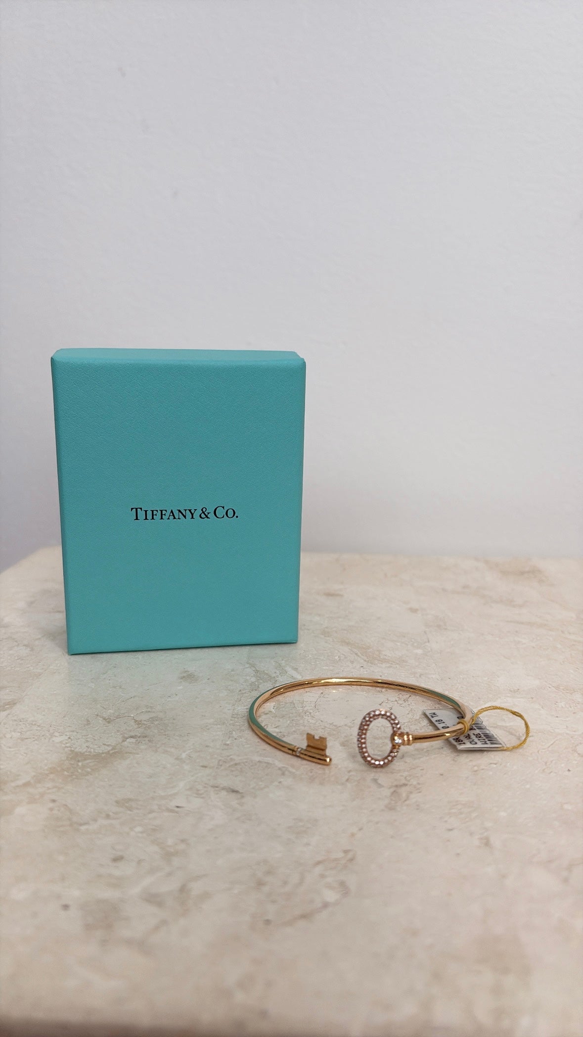 Tiffany & Co 18  Karat rose gold l Key Wire Blt 0.18 Karat Diamonds, m