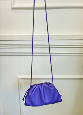 Bottega Veneta Purple Leather Mini Pouch Bag