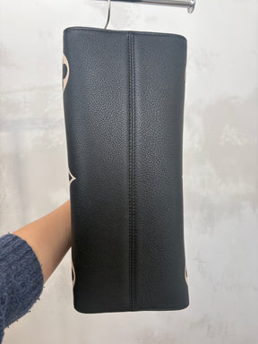 Louis Vuitton On The Go MM Empriente Tote Bi Colour Black And Beige