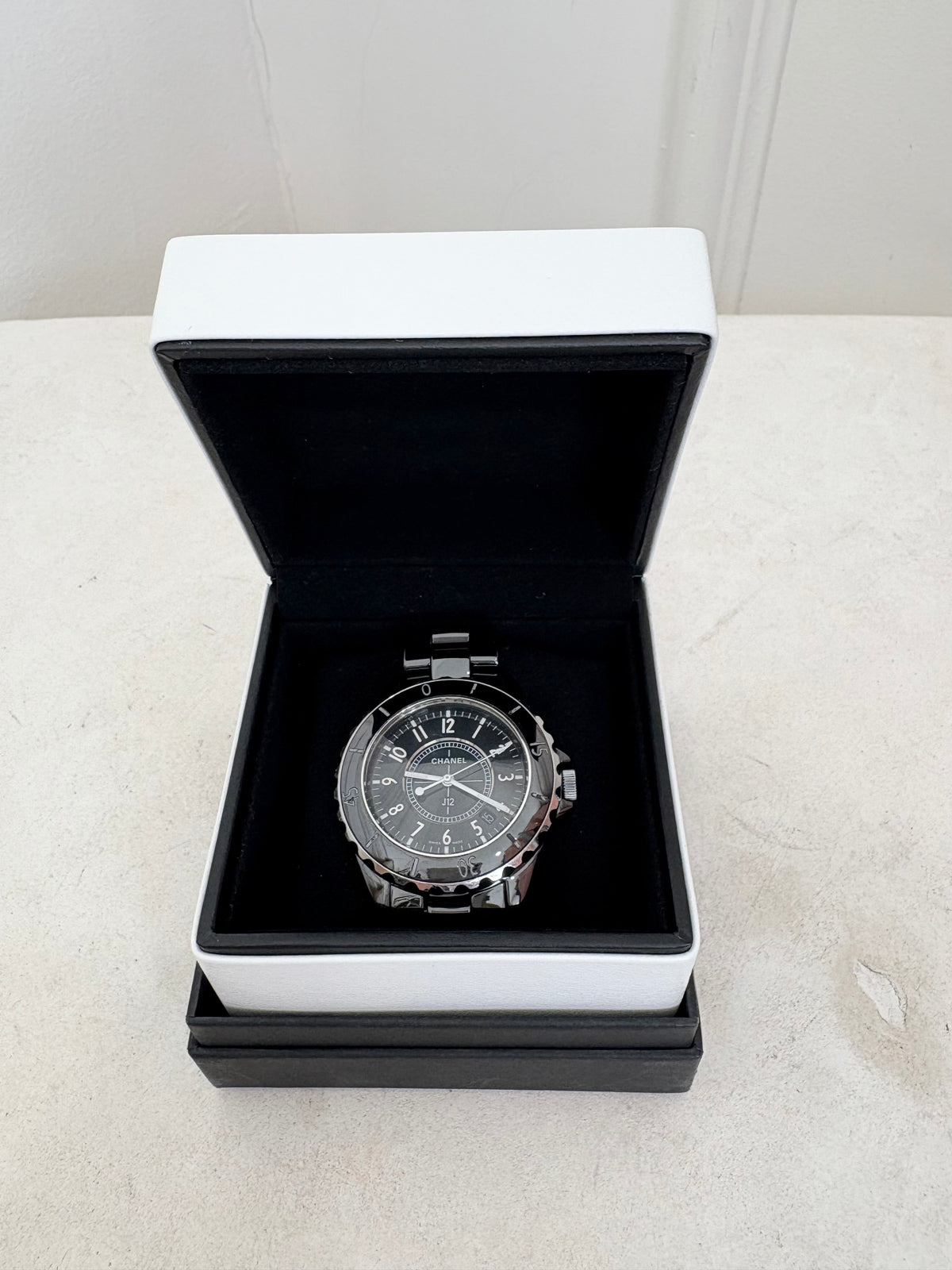 Chanel Black Ceramic J12 Watch 33mm