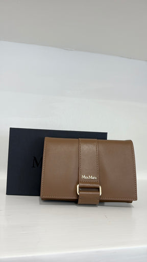 Max Mara Taupe Travel Jewellery Case