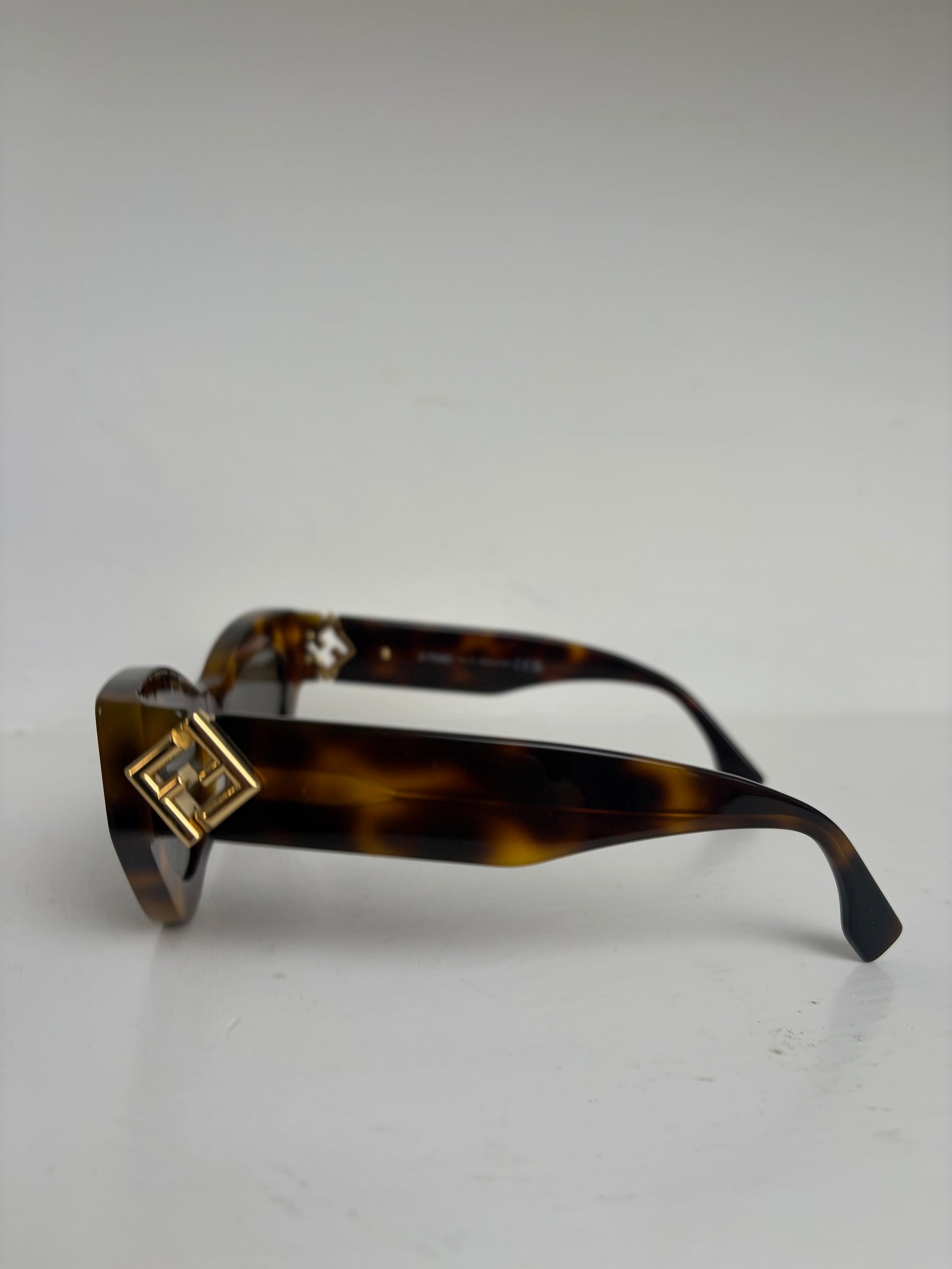 Fendi Tortoishell Cat Eye Sunglasses