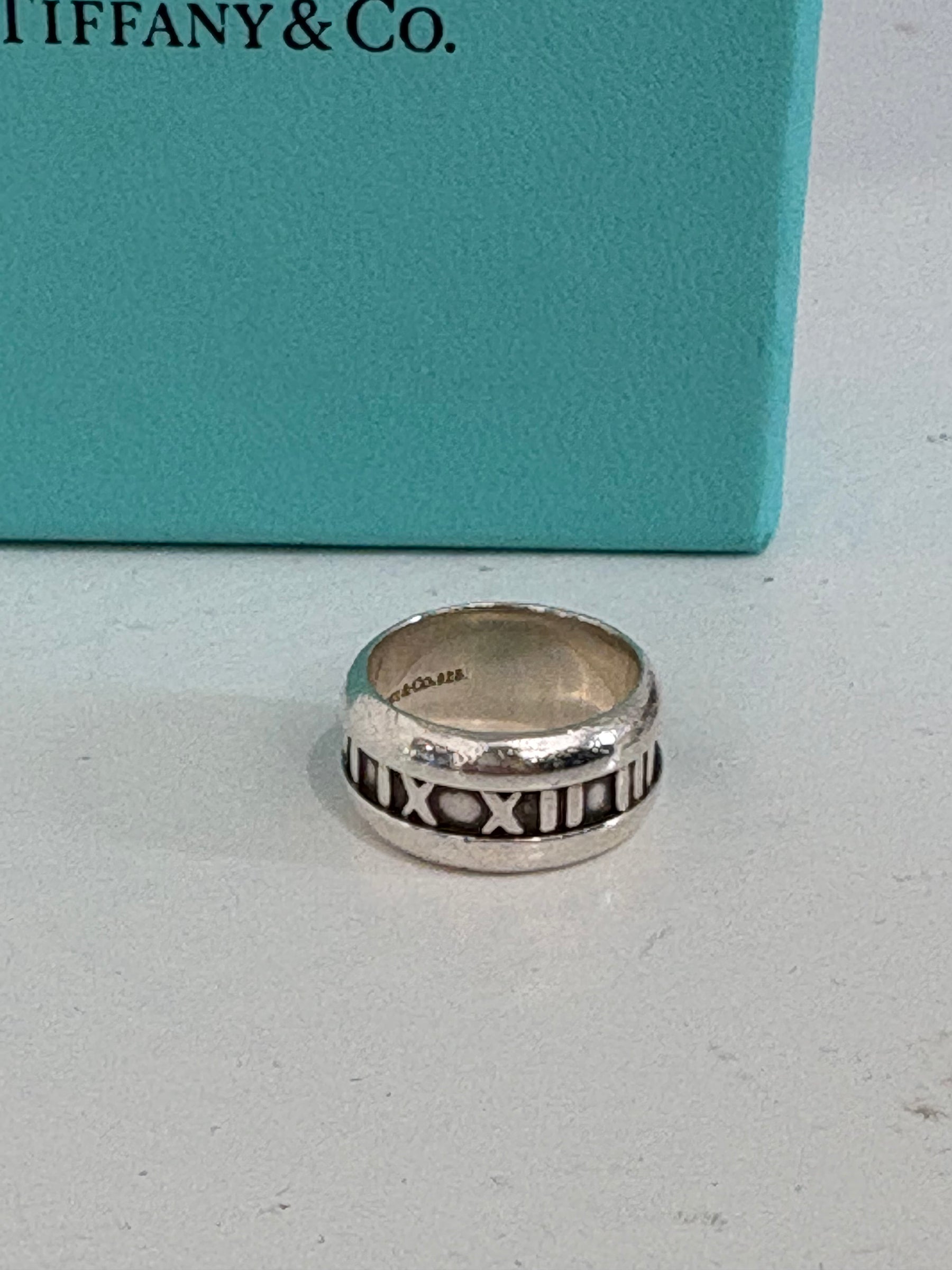 Tiffany & Co. Sterling Silver Atlas Ring, 50