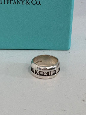 Tiffany & Co. Sterling Silver Atlas Ring, 50