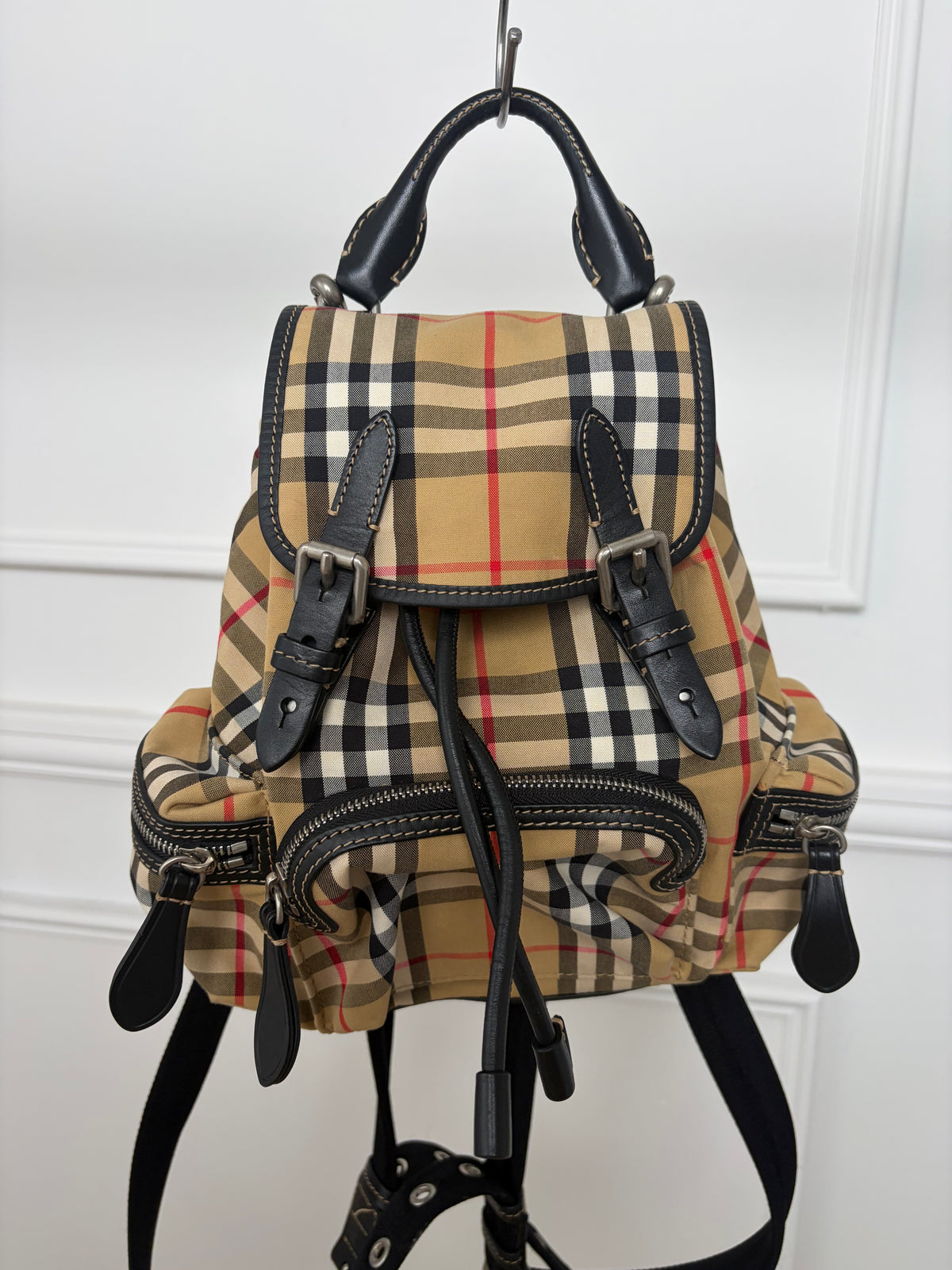 Burberry Heritage Check Canvas Backpack