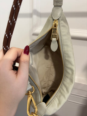 Miu Miu Beige Gabardine Pouch