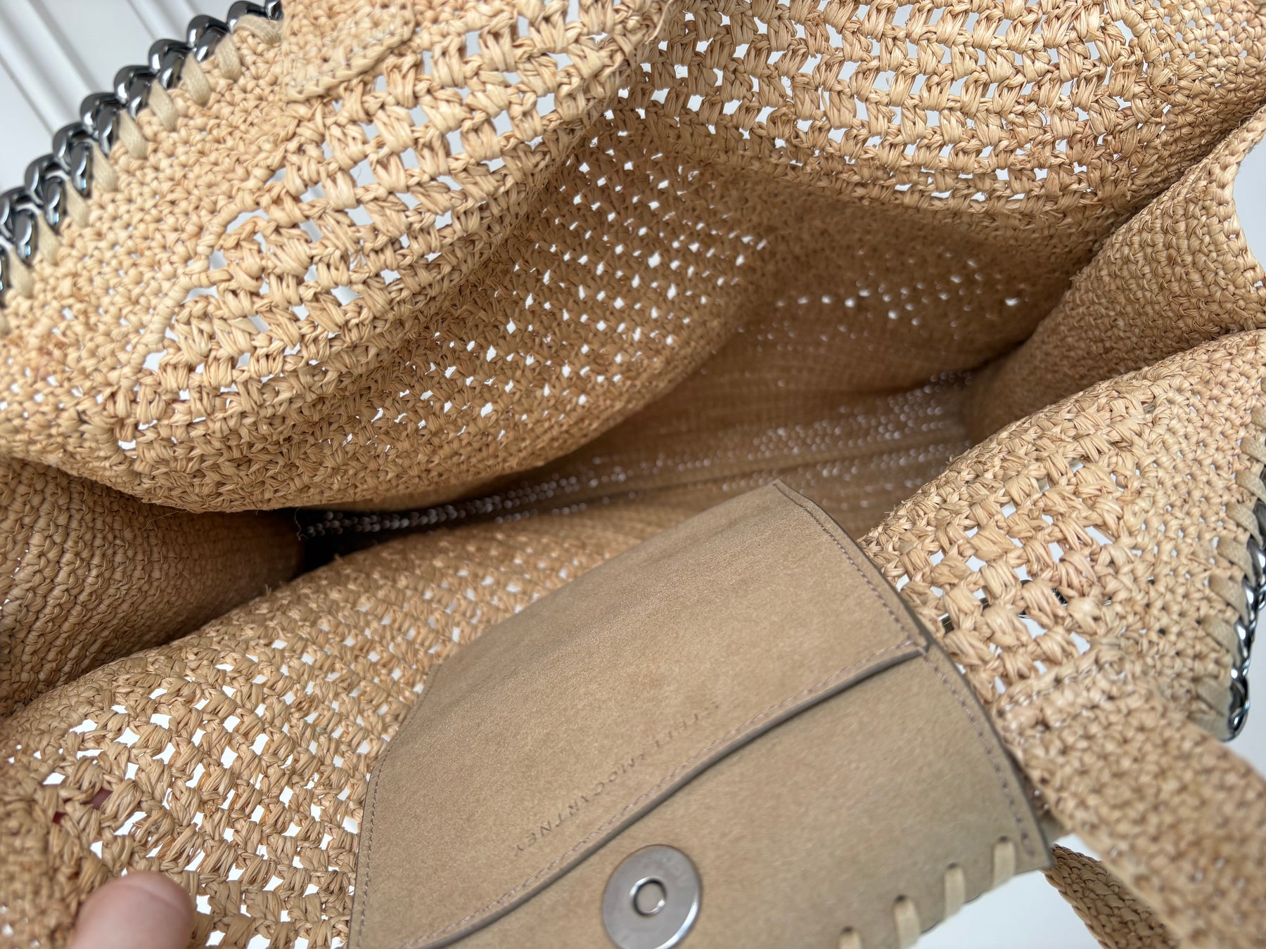 Stella McCartney Raffia Falabella Tote