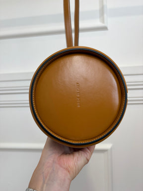 Alexander McQueen Tan Leather 'Curve' Bag