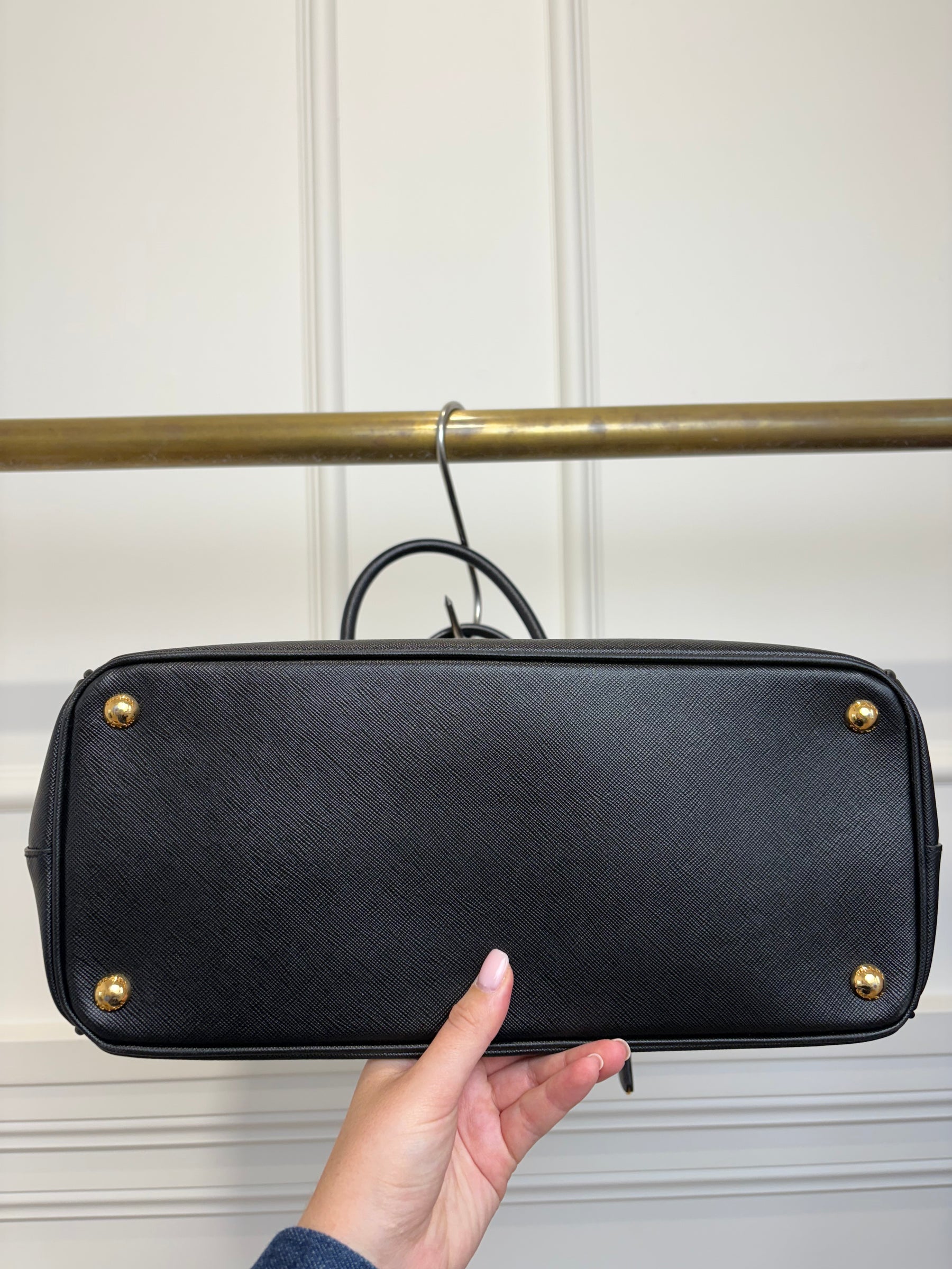 Prada Saffiano Shopping Tote Black