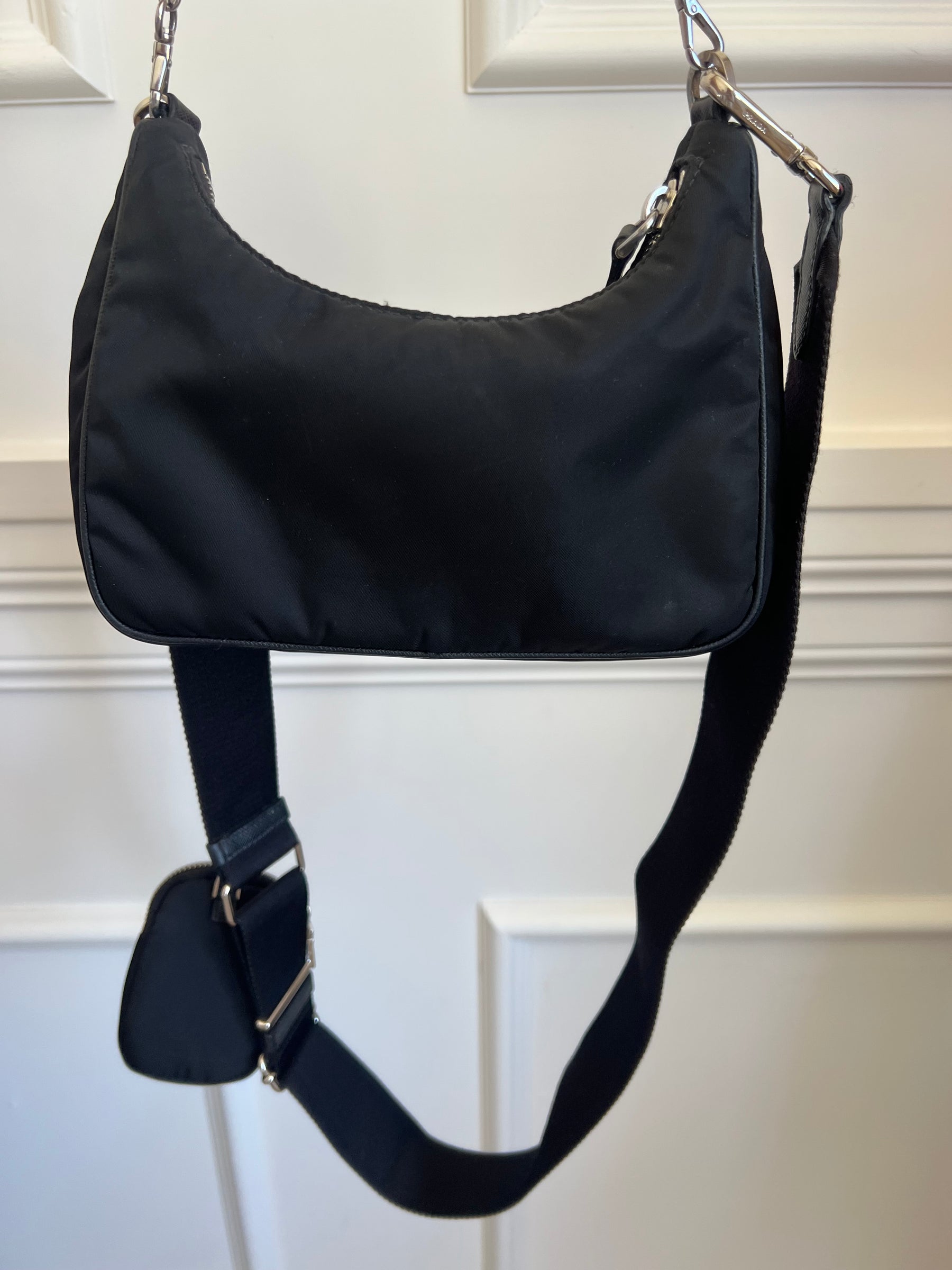 Prada Black Re-Edition 2005 Re-Nylon Shoulder Bag
